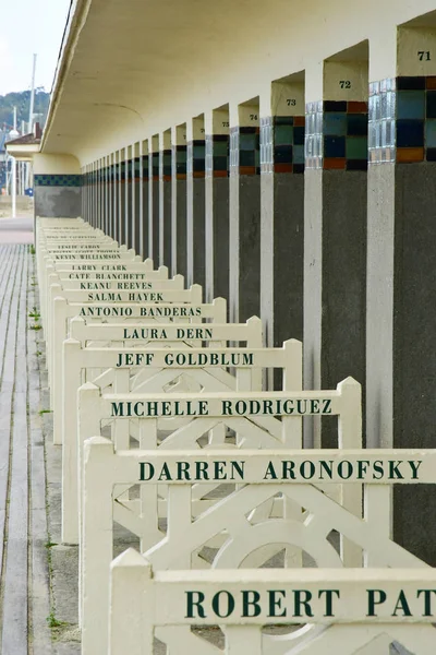 Deauville, France - 27 septembre 2019 : Les Planches près de la be — Photo