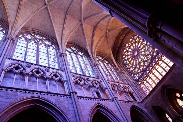 Saint Malo; Francja - 28 lipca 2019: kościół św. Wincentego — Zdjęcie stockowe