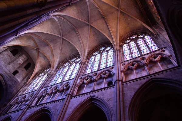 Saint Malo; Frankrike - 28 juli 2019: helgonlik kyrka — Stockfoto