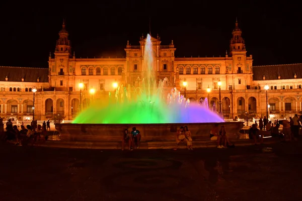 Sevilla; Spanien - 28 augusti 2019: Plaza de Espana — Stockfoto