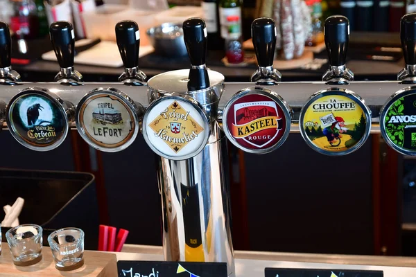 Malo les Bains, France - january 1st 2020 : draught beer — Stock Photo, Image