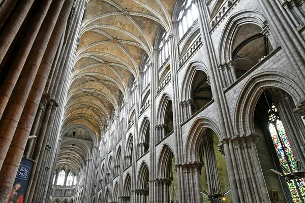 Rouen France Sseptember 2019 Notre Dame Cathedral — стоковое фото