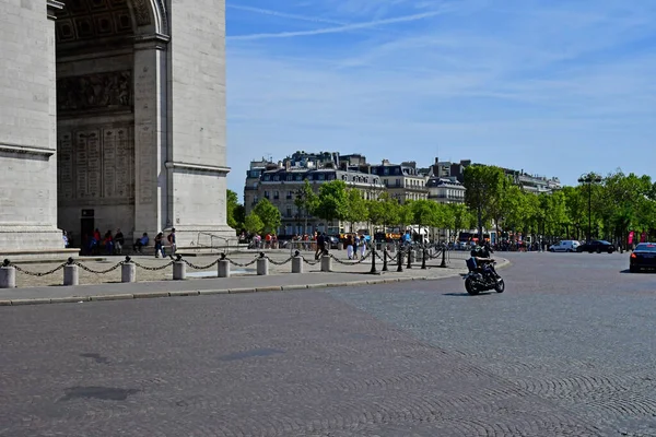 Parijs Frankrijk Augustus 2019 Het District Champs Elysees — Stockfoto