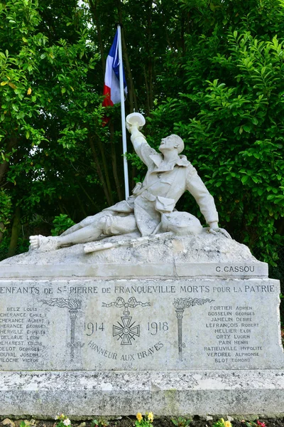 Saint Pierre Franqueville France September 2017 War Memorial — Stock Photo, Image