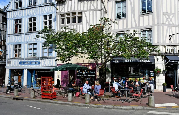 Rouen França Setembro 2017 Centro Cidade — Fotografia de Stock