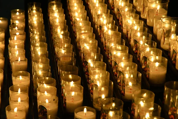 Rouen France September 2019 Candles Notre Dame Cathedral Stock Photo