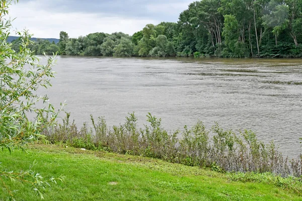 Roche Guyon France July 2018 Seine River — Zdjęcie stockowe