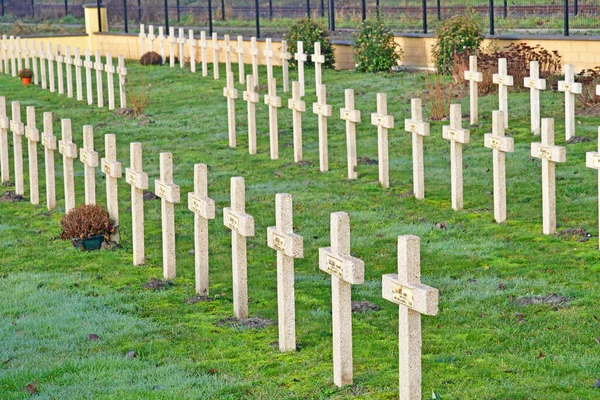 Leffrinckoucke France January 2020 Fort Des Dunes Necropolis Battle Dunkerque — Stock Photo, Image