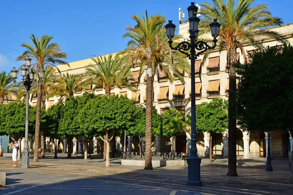 Jerez Frontera Spain August 2019 Plaza Del Arenal Historical City — Stockfoto