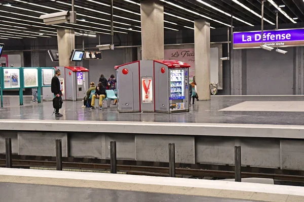 Paris Frankreich März 2019 Die Verteidigungsstation — Stockfoto