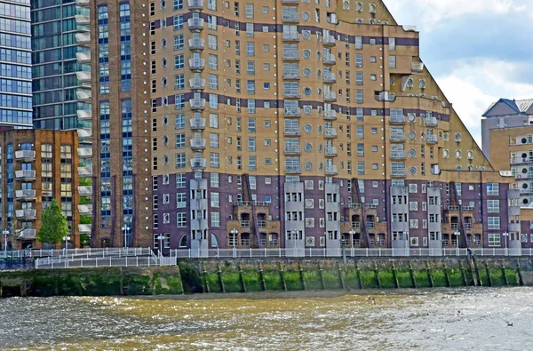 London England May 2019 Thames River Cruise Docklands — Stock Photo, Image