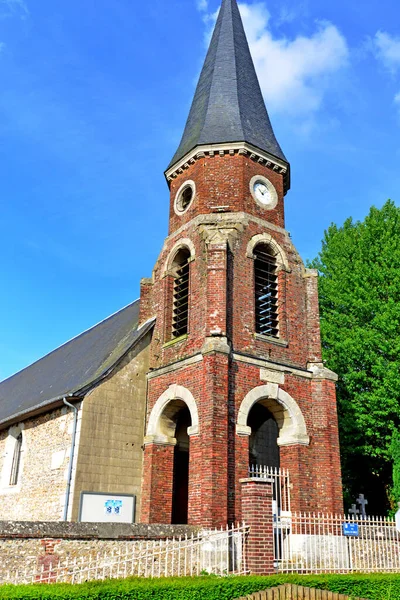 Saint Pierre Franqueville Fransa Eylül 2017 Kilise — Stok fotoğraf