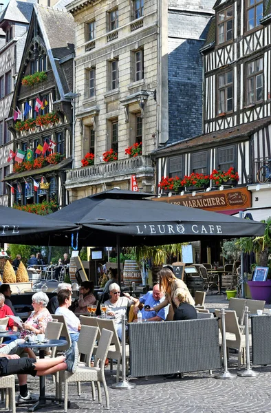Rouen France Septembre 2019 Restaurant Place Vieux Mars — Photo