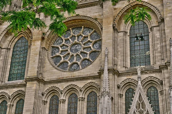 Mantes Jolie France June 2018 Collegiate Church — Stock Photo, Image