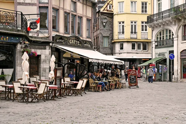 Rouen Francja Wrzesień 2019 Restauracja Centrum Miasta — Zdjęcie stockowe