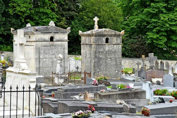 Roche Guyon France July 2018 Cemetery — 图库照片