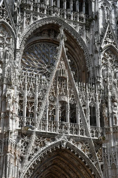 Rouen Francia Septiembre 2019 Catedral Notre Dame — Foto de Stock