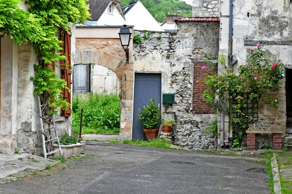 Roche Guyon France July 2018 Village — 图库照片