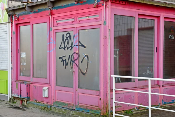 Malo Les Bains Francia Gennaio 2020 Bar Fallimenti Sul Lungomare — Foto Stock