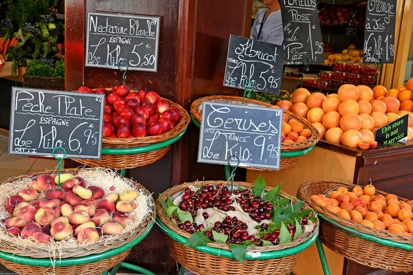 Rouen France September 2019 Fruits Greengroce — Stockfoto