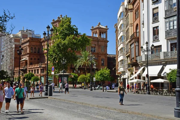 Sevilha Espanha Agosto 2019 Centro Histórico Cidade — Fotografia de Stock