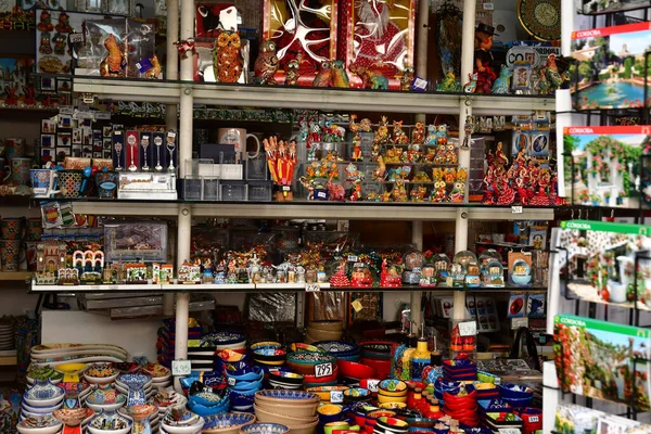 Cordoba Espagne Août 2019 Boutique Souvenirs Dans Vieille Ville — Photo