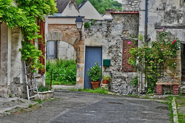 Roche Guyon Frankrijk Juli 2018 Het Dorp — Stockfoto