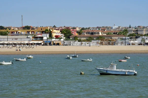 Sanlucar Barrameda Spain August 2019 River Tourism Sevilla Cadiz — ストック写真