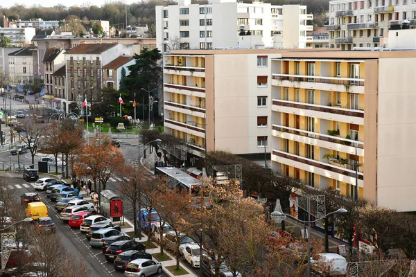 Poissy Francia Dicembre 2019 Città Inverno — Foto Stock