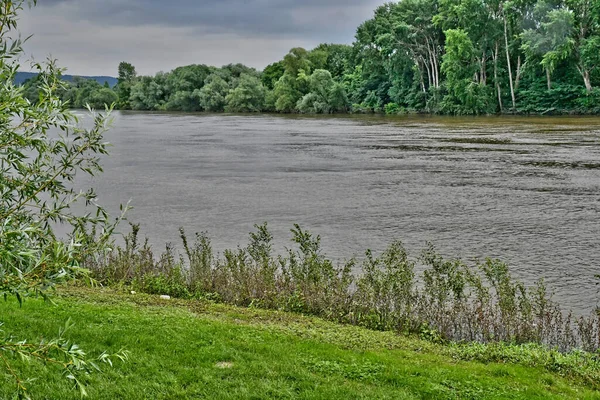 Roche Guyon France July 2018 Seine River — Zdjęcie stockowe