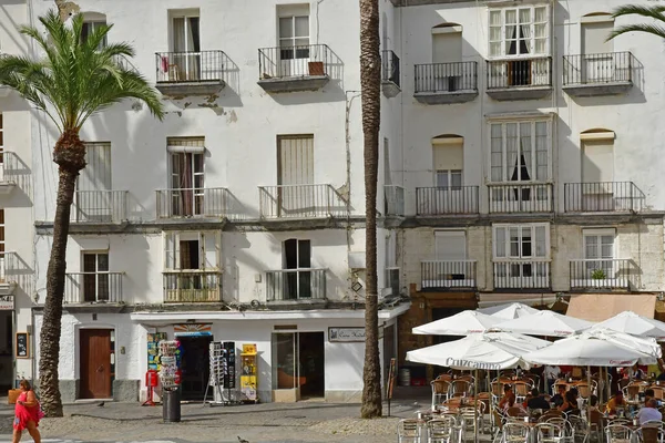 Cádiz Španělsko Srpen 2019 Bar Historickém Centru Města — Stock fotografie