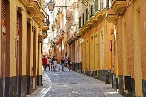 Cádiz España Agosto 2019 Centro Histórico Ciudad — Foto de Stock