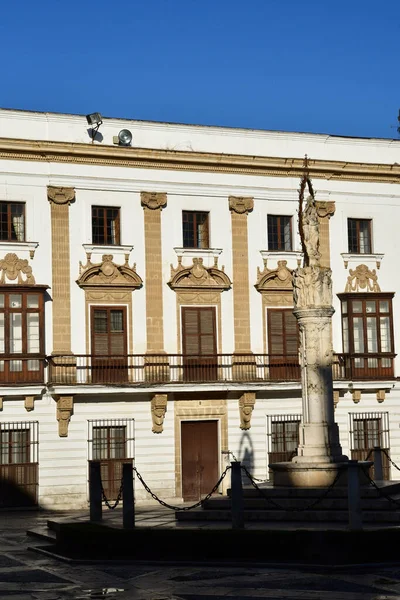 Jerez Frontera Spain August 2019 Historical Plaza Asuncion — Stockfoto