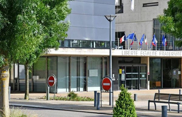 Franqueville Saint Pierre Franciaország Szeptember 2017 Városháza — Stock Fotó