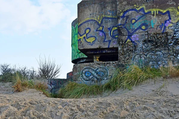 Leffrinckoucke Frankrike Januari 2020 Stranden Vid Slaget Vid Dunkerque — Stockfoto