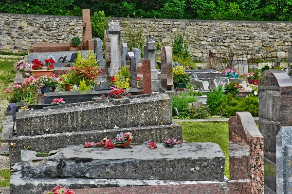 Roche Guyon France Juillet 2018 Cimetière — Photo