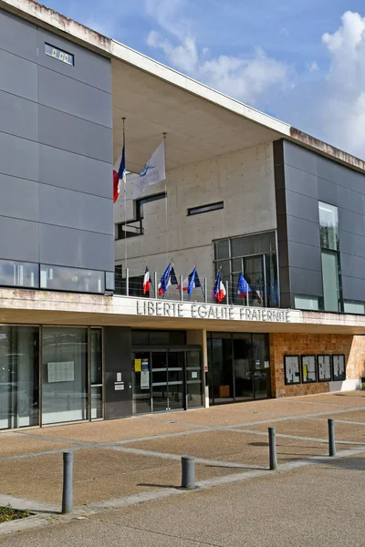 Franqueville Saint Pierre Frankrijk September 2017 Het Stadhuis — Stockfoto