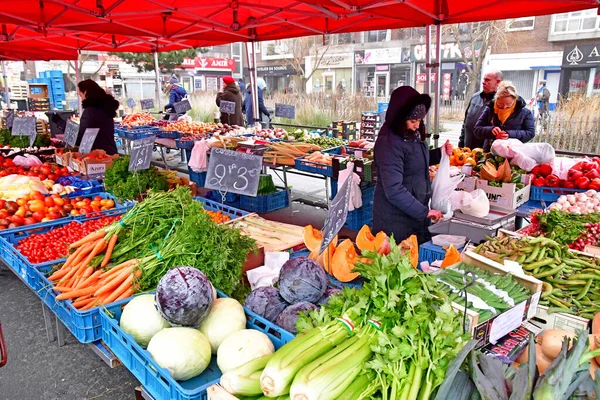 Dunkerque France January 2019 Fruits Vegetables Saturday Market — 스톡 사진