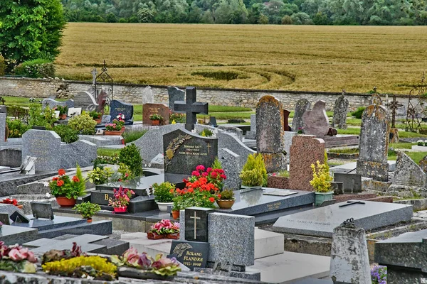 Roche Guyon Francia Julio 2018 Cementerio —  Fotos de Stock