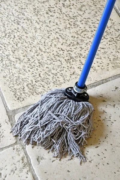 Mop Sweeper Clean Floor — Stock Photo, Image