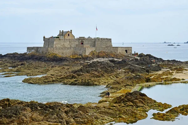 Saint Malo França Julho 2019 Forte Nacional — Fotografia de Stock