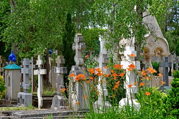 Sainte Genevieve Des Bois Frankrijk Juni Russische Begraafplaats — Stockfoto