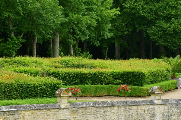 Villarceaux Francie Červen 2019 Historický Zámecký Park — Stock fotografie