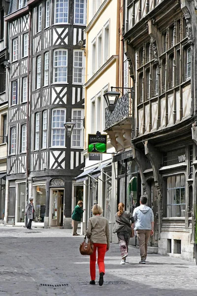 Rouen France September 2019 Old City Centr — Stock Photo, Image