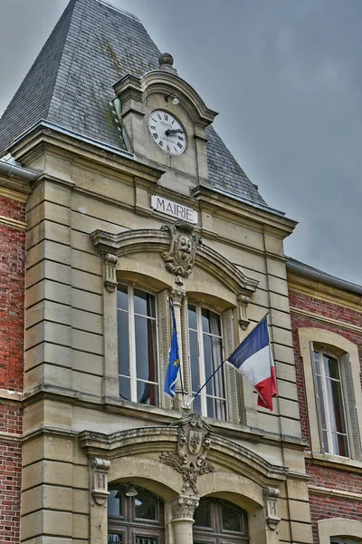 Vetheuil Franciaország Augusztus 2018 Városháza — Stock Fotó