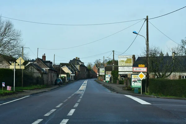 Ecouis France January 2020 6014 Road Magny Vexin Fleury Sur — Stock Photo, Image