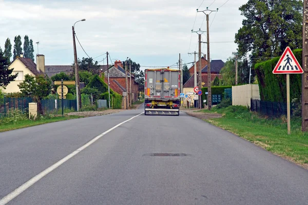 Boisemont France August 2019 Die Straße 6014 Zwischen Magny Vexin — Stockfoto