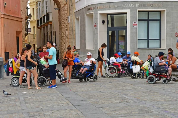 Cádiz Espanha Agosto 2019 Centro Histórico Cidade — Fotografia de Stock