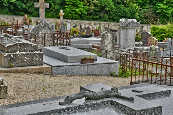 Roche Guyon France July 2018 Cemetery — Stok fotoğraf