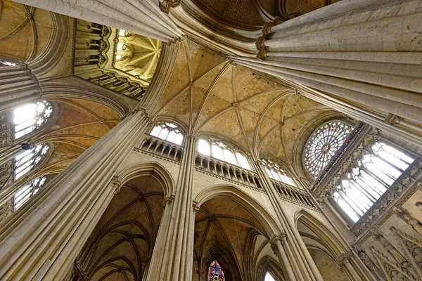 Rouen France Sseptember 2019 Notre Dame Cathedral — стоковое фото